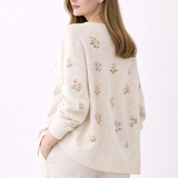 Soft Floral Knit Sweater