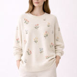 Soft Floral Knit Sweater